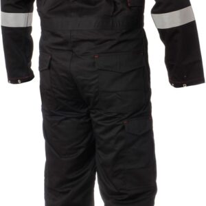 Black Overall With Reflectors