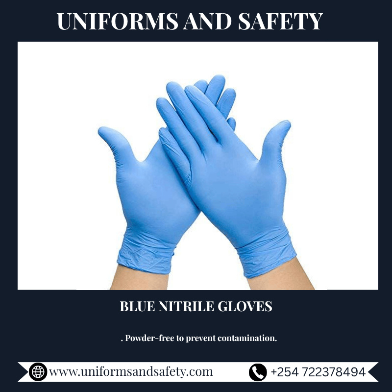 BLUE NITRILE GLOVES