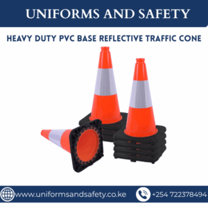 HEAVY DUTY PVC BASE REFLECTIVE TRAFFIC CONE
