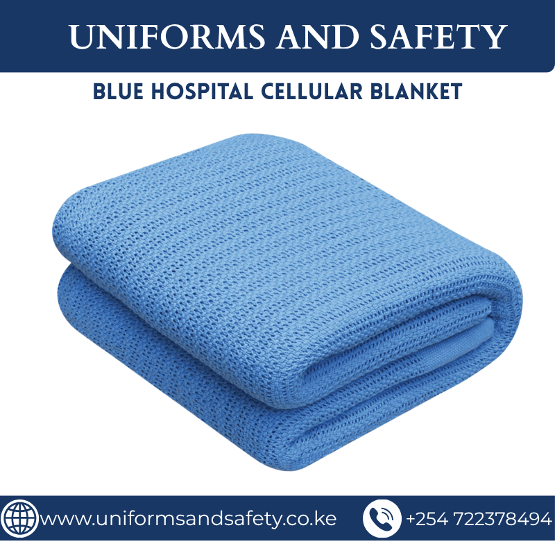 Blue Hospital Cellular Blanket